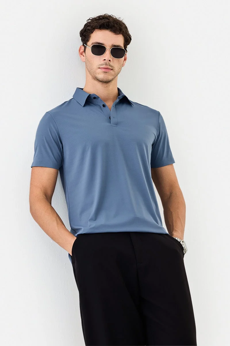 SNITCH Technical Stretch Stitchless Polo T-Shirt